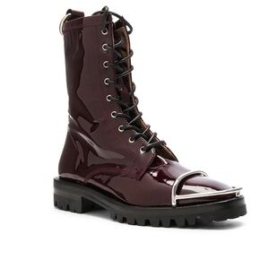 Alexander Wang Kennah Patent Combat Boot size 37